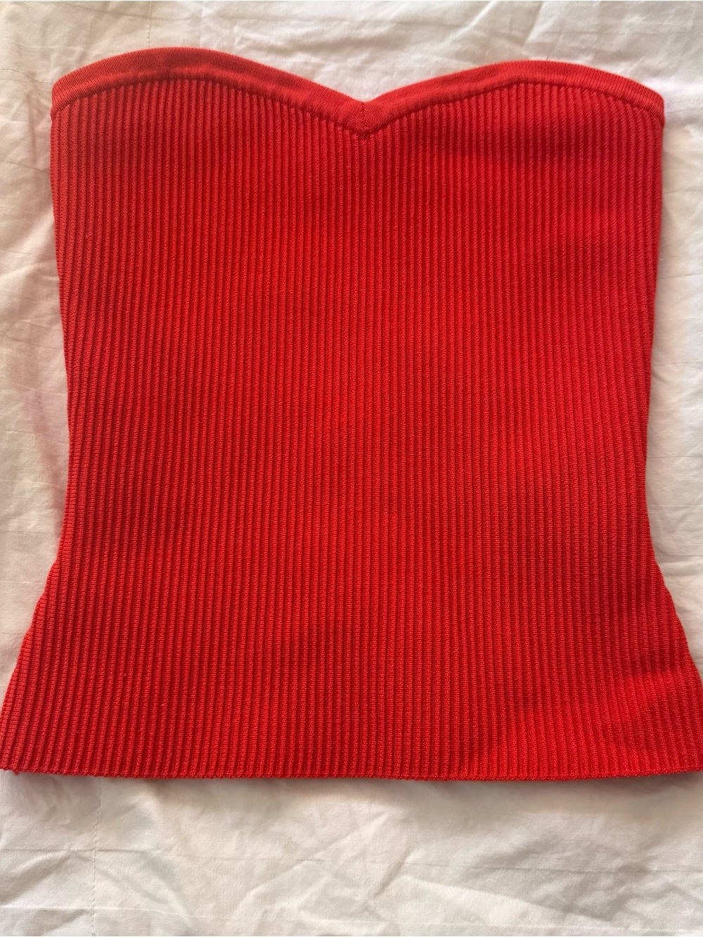 Aritzia Babaton Sculpt Sweetheart Tube Top Red in XXS